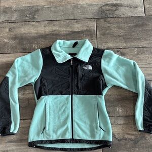 The North Face Women's Dark Gray and Mint fleece Jacket